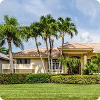 Florida front lawn