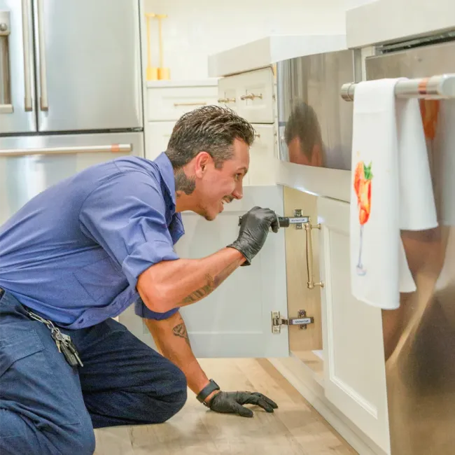 technician inspection kitchen
